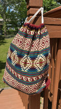 Drawstring Bag Native Andean Handwoven Backpack
